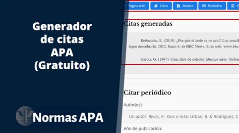 Generador de Citas APA Gratuito [Actualización 2024]。